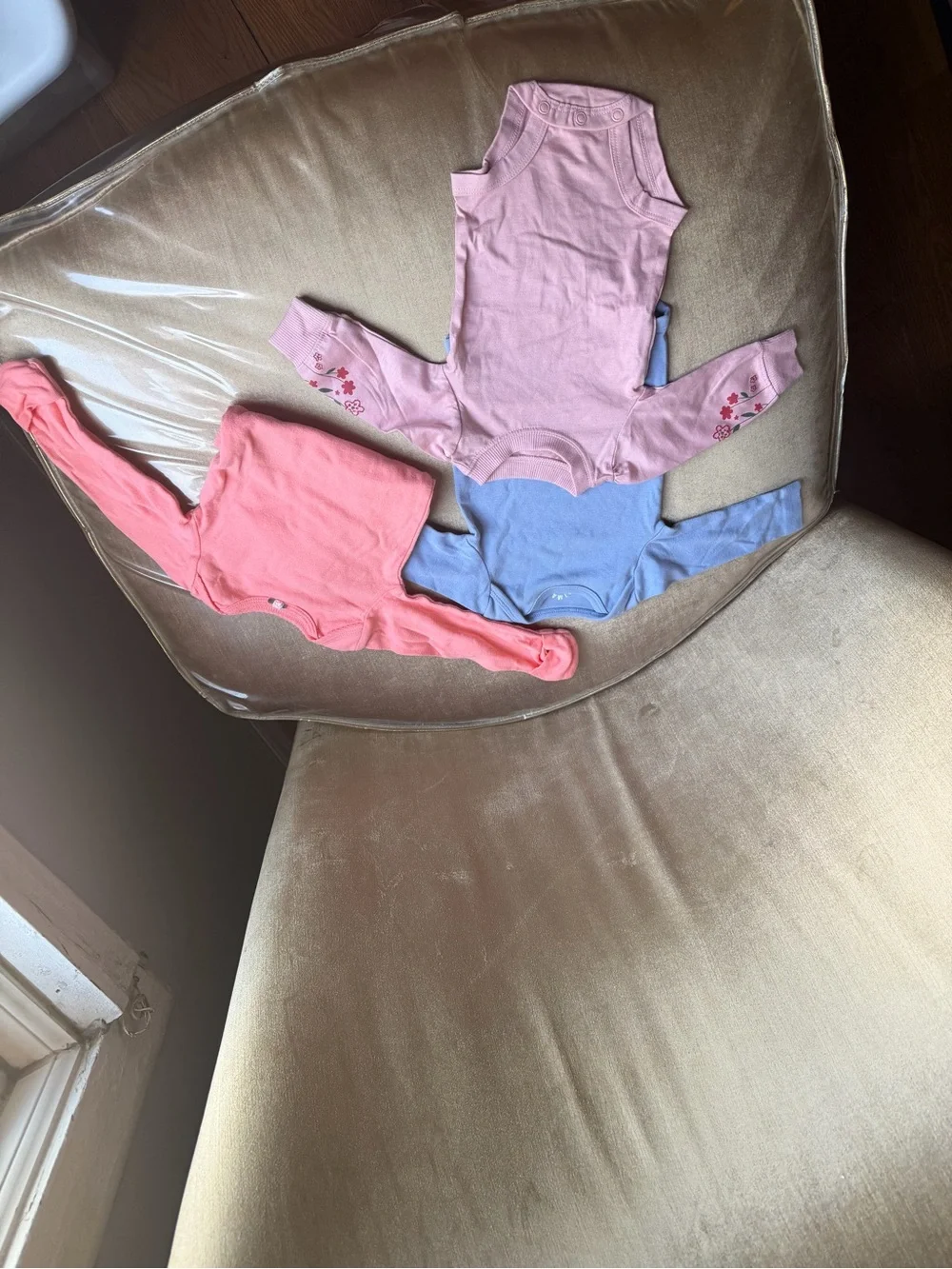 Carter's Pink and Light Blue Baby Pants Set